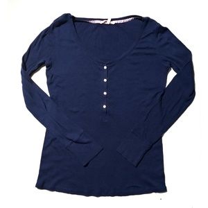 VICTORIA'S SECRET | Long Sleeve Navy Top